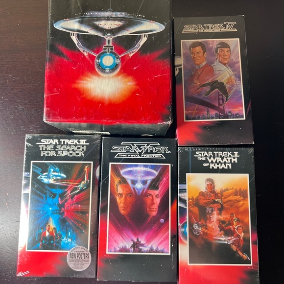 Vintage 1991 Star Trek VHS Tape Set (2, 3, 4, 5), Classic Hollywood Films anc Co - Picture 3 of 10